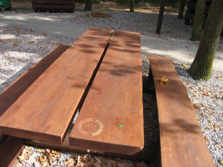 Zdjęcie przedstawia ławostół – urządzenie nowego wzoru wybudowanego na podstawie dokumentacji techniczno-wykonawczej w wersji 3.0 (DTW 3.0).